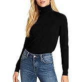 DAIMIDY Turtleneck Sweaters for Women Long Sleeve Knit Pullover Sweater Top Fall Winter Fashion Outfits