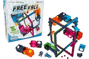 ThinkFun Freefall - Logic-Based Marble Maze Game | Skill Enhancing | Fun for Kids, Teens, Adults | Mind-Stimulating Puzzles | Single or Multiplayer