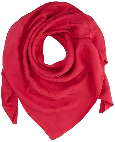 Calvin Klein Damen Schal TIN4 Jacquard Scarf, Rosa (Bright Rose 640), One size