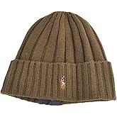 POLO RALPH LAUREN Men's Signature Merino Cuffed Beanie Skull Cap Winter Hat Olive Green O/S