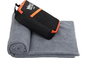 Rainleaf Microfiber Travel Towel Quick Dry Swimming Towel Ultra-Compact,Super Absorbent,Washcloths for Bathroom, Shower,Camping,Backpacking
