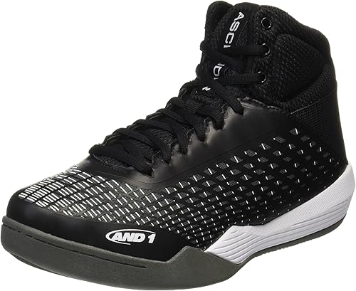 Amazon アンドワン バスケットシューズ Ascender M メンズ Black White Gunmetal 7 0 25 0 25cm 2e And1 アンドワン バスケットボール