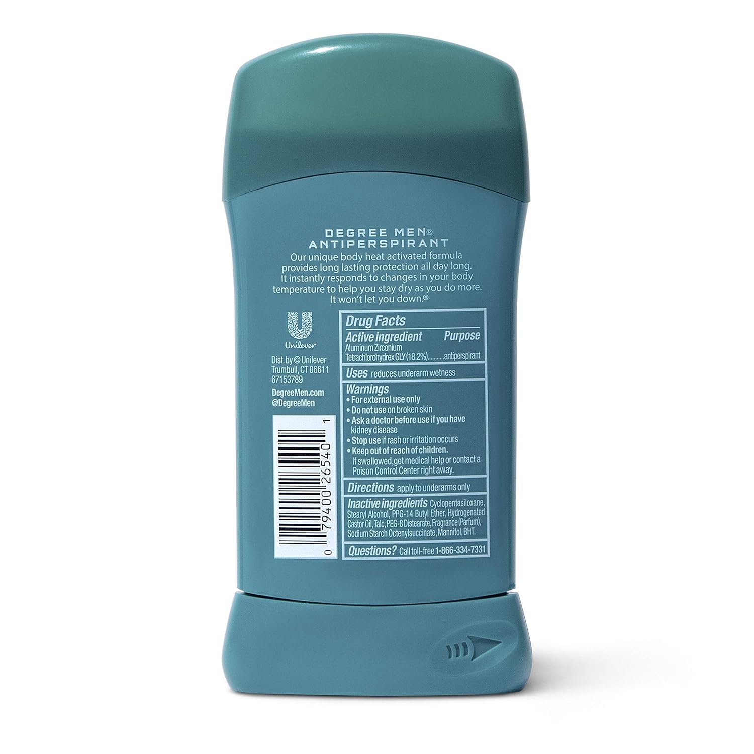 Degree Men Antiperspirant Deodorant Stick Cool Rush 48 Hour Protection 2.7 oz (pack of 6) : Beauty