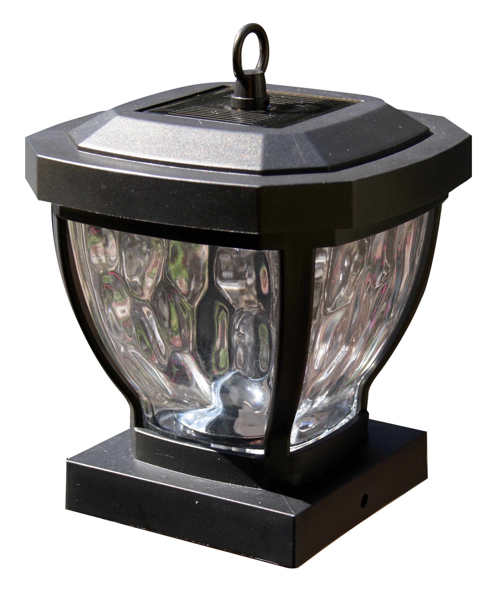 Classy Caps Manchester Solar Post Cap, Model SL994, 3.5"x3.5", Dark Bronze - High-Performance, Energy-Efficient, Weather-Resistant, Durable Design, Fits 3.5x3.5 (4x4 Nominal) Posts, Ideal for Outdoor