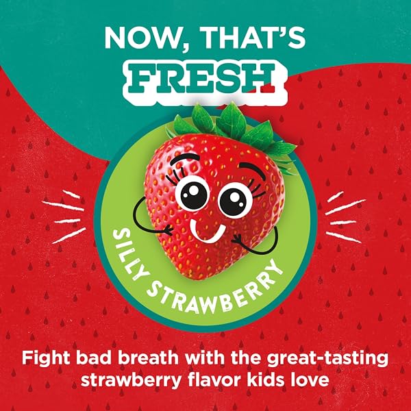 TOM’S OF MAINE CHILDREN’S ANTICAVITY FLUORIDE RINSE MOUTHWASH, SILLY STRAWBERRY, 16 OZ. 3-PACK