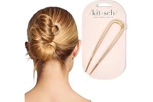 Kitsch French Hair Pins for Women – Elegant & Durable Metal Hair Fork for Updos, Bun & Twist Hairstyles, Secure Hold All Day,