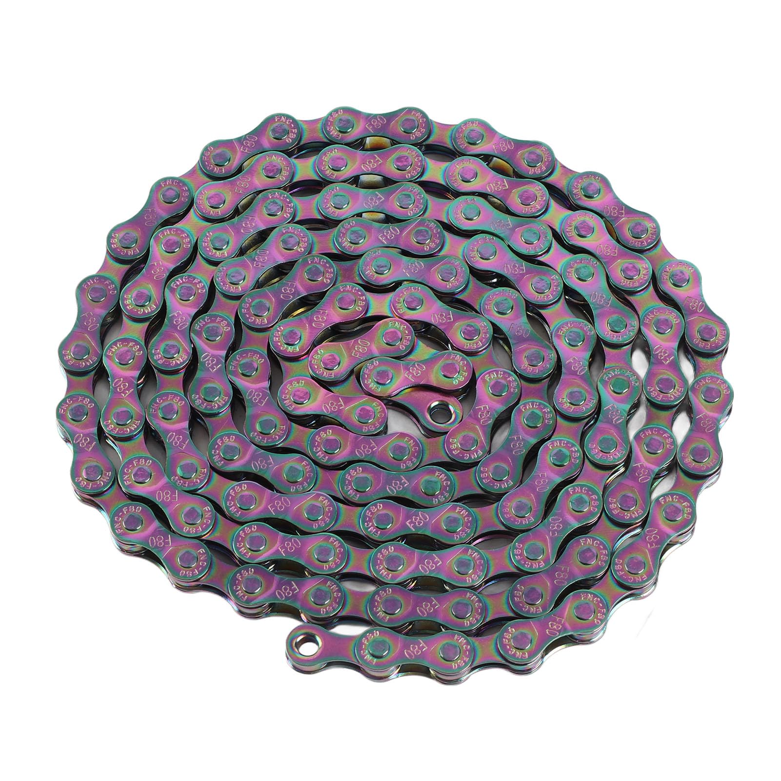 SUNGOOYUE Colorful Bike Chain, 6 7 8 Speed Chain Electroplating Chain for Road Mountain Bikes