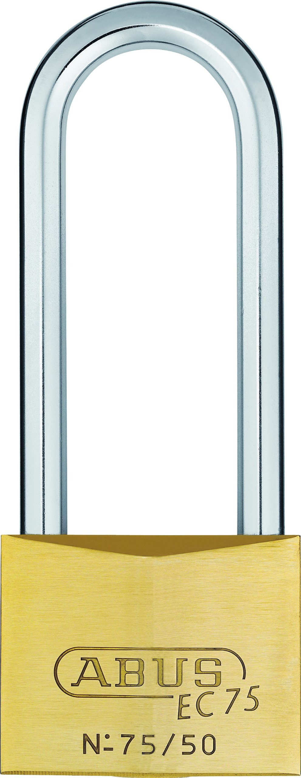 ABUS 26851 80mm Long Shackle Brass Padlock with 7562 Reversible Alike Keyed