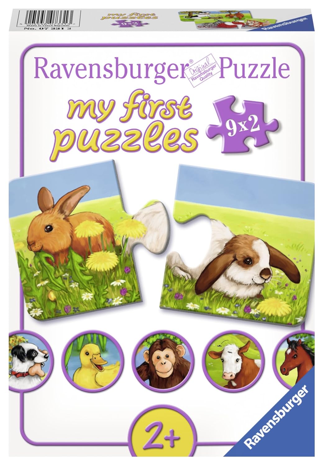 Ravensburger Mi primer puzzle: Animales simpáticos piezas