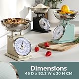 Salter Timeless Mechanical Kitchen Scale 5 kg Analogue Dial Black view 4