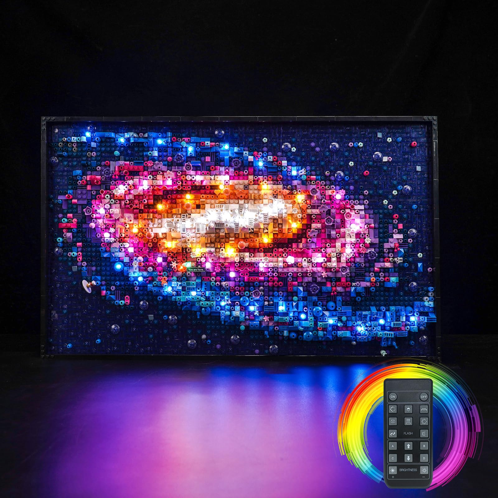 BrickBling Remote Control Light Kit for The Milky Way Galaxy 31212, Led Light Set for Creative Toys — image 1