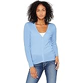 State Cashmere Women's Button Front V-Neck Cardigan 100% Pure Cashmere Long Sleeve Sweater