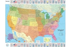 USA Political 15761 (Laminated, Rolled)