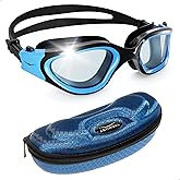 AqtivAqua Swimming Goggles, DX Wide View Swim Goggles for Adult Men Women, Anti Fog No Leaking