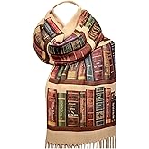 Universal Zone Bookshelf Scarf. Literary Shawl with the famous books' titles, Bookish Gift, Literary Gift, Book Lover Scarf, Librarian gift.