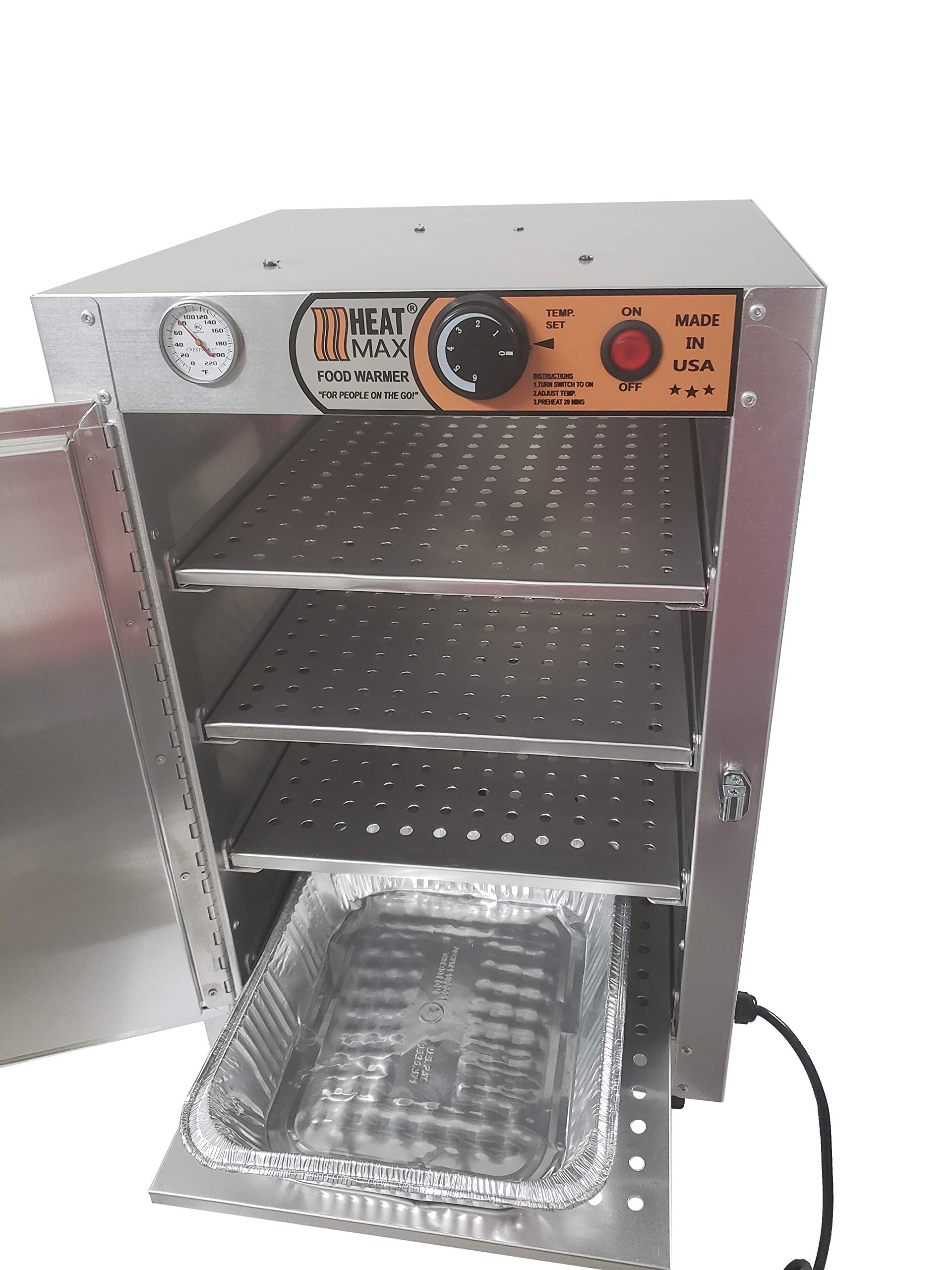 HeatMax 16x16x24 Hot Box Food Warmer, Countertop Pizza, Patty, Pastry