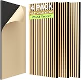 TONOR 4-Pack Acoustic Wood Veneer Wall Panels 47.2 x 23.6 x 0.74 inches
