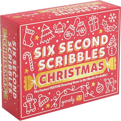 Gamely Six Second Scribbles Christmas: Festive Drawing Game