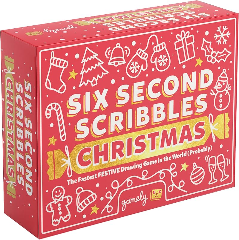 Gamely Six Second Scribbles Christmas: Festive Drawing Game