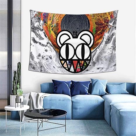 Amazon Co Jp Radiohead レディオヘッド タペストリー 夕暮れ 壁掛け ファッション ウォールブランケット 家 リビング お店 ベッドルーム 書斎 子供部屋 寝室 室内装飾 多機能 イベント 60x40インチ ホーム キッチン