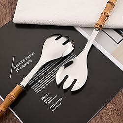 Uniturcky Serving Spoon and Fork Set, 304 Stainless