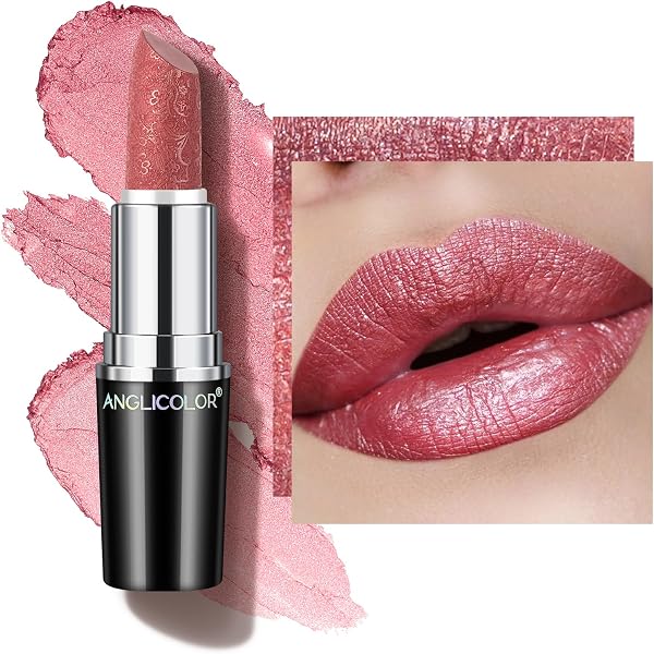 Erinde Glitter Shine Lippenstift – Perlmutt-Diamant-Glanz, Cremig & Feuchtigkeitsspendend, Hochpigmentiert, Langanhaltend – Farbe #03