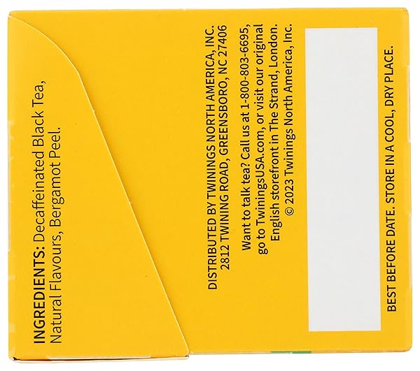 TWININGS EARL GREY DECAF TEA, 20 COUNT