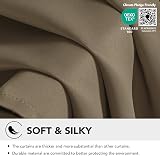 Deconovo Eyelet Curtains 2 Panels Taupe 42 x 54 Inch Thermal Insulated view 6