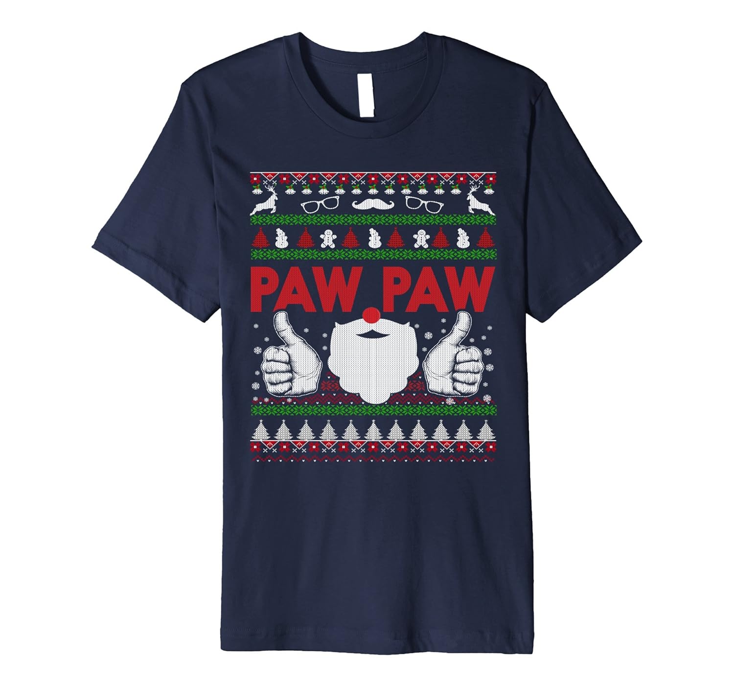 Matching Ugly Xmas Family T-Shirt for Paw Paw Noel tee gifts-ANZ