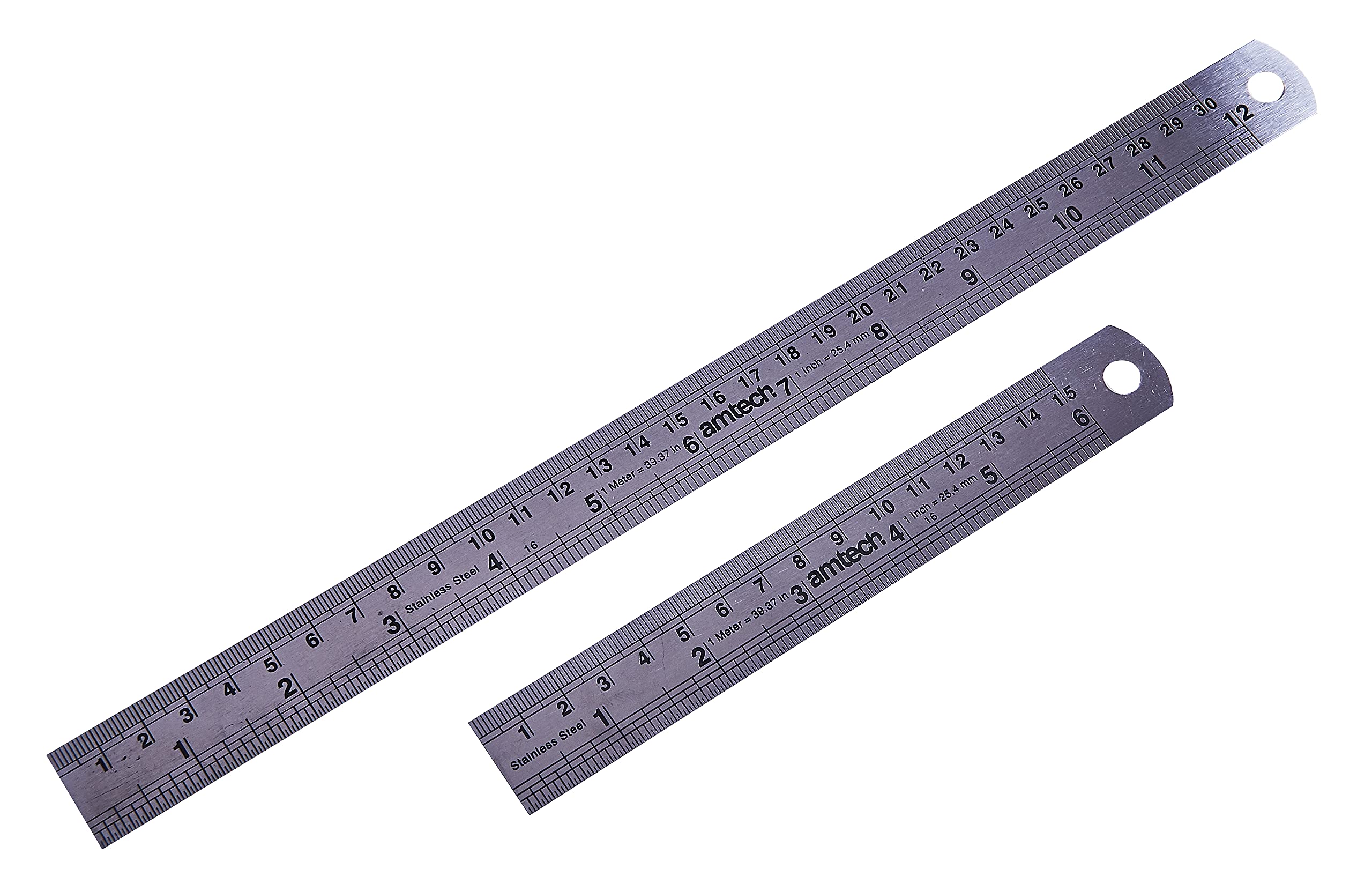 Amtech P5170 2 Piece steel ruler set