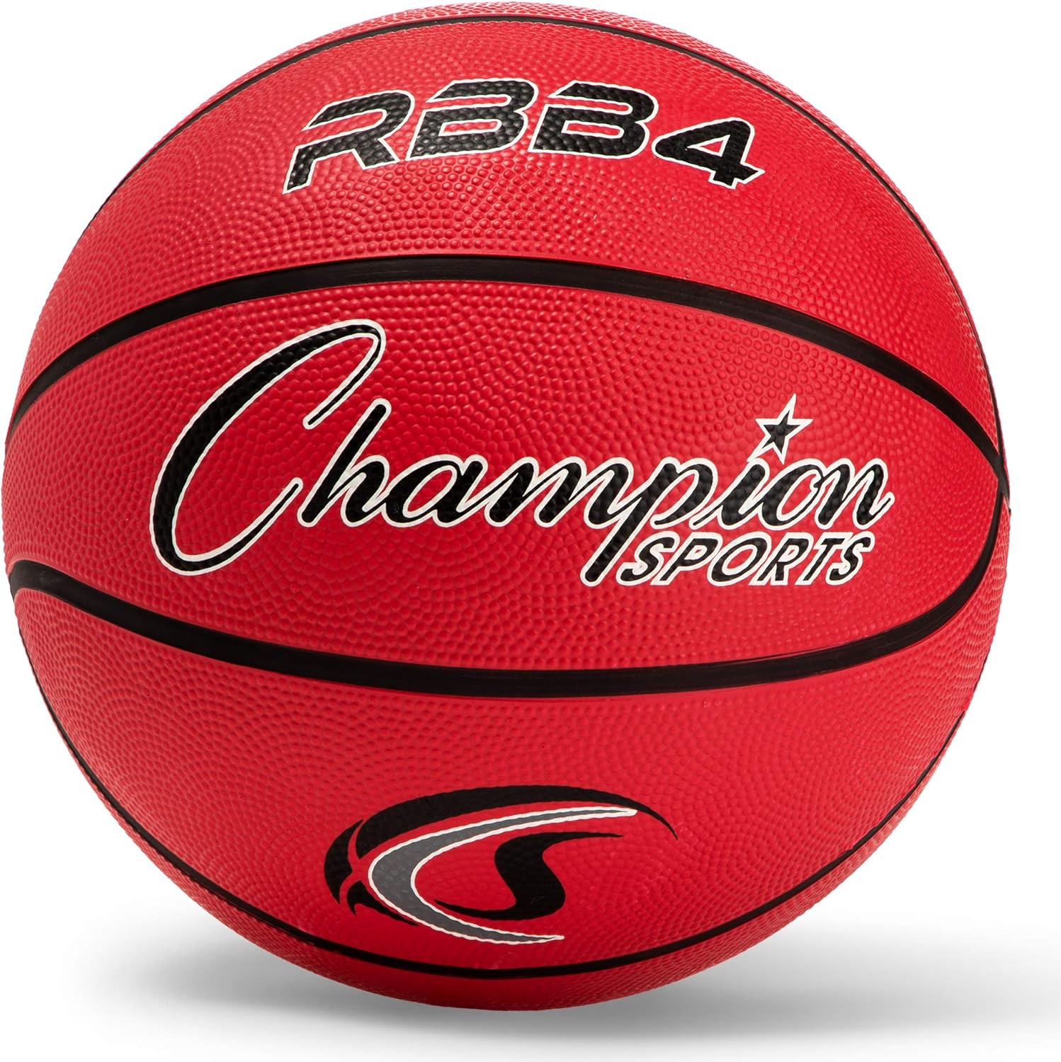 Champion Sports Rubber Intermediate Basketball, Heavy Duty - Pro-Style Basketballs, Various Colors and Sizes - Premium Basketball Equipment, Indoor Outdoor - Sports Education Supplies (Size 6, Red) : Womens Sized Basketballs : Sports & Outdoors
