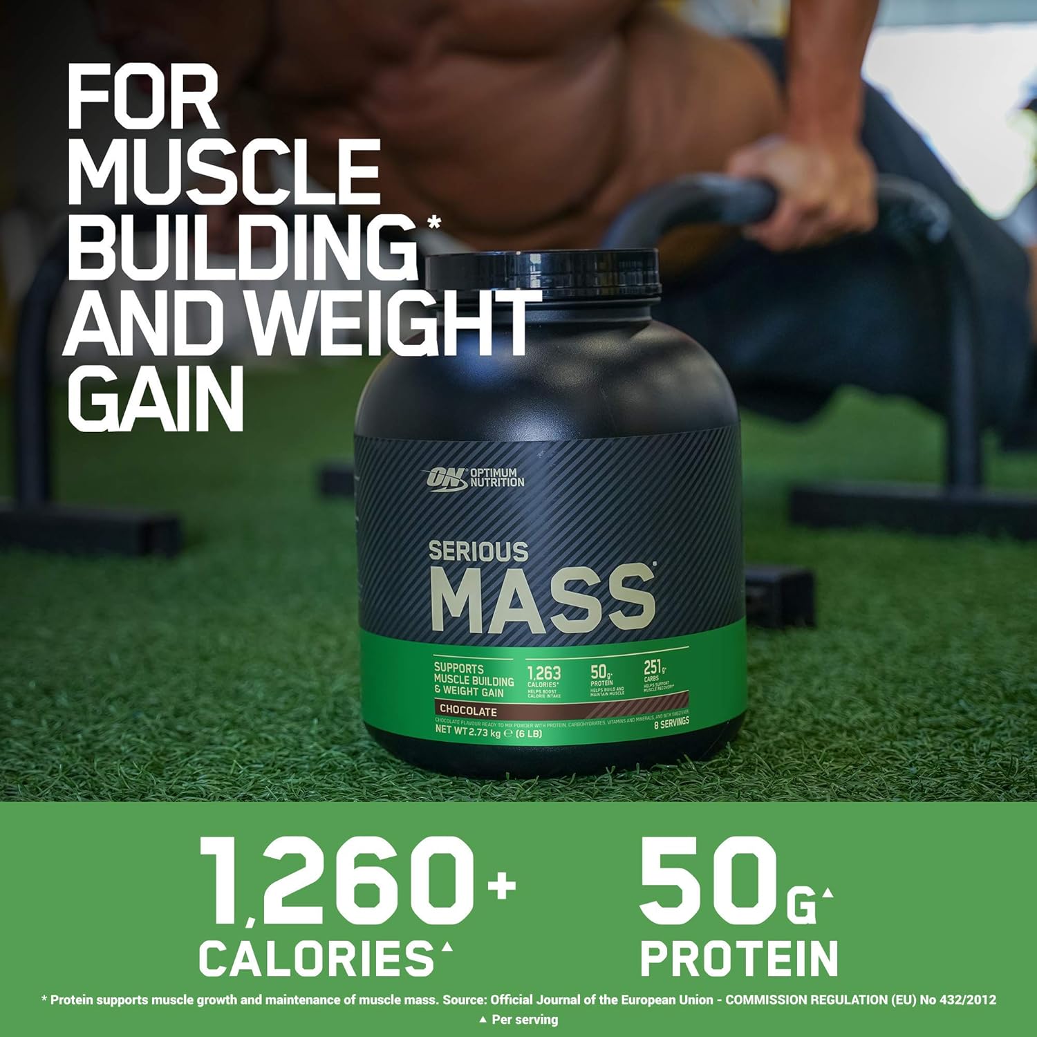 Optimum Nutrition Serious Mass Protein Powder High Calorie Mass Gainer with Vitamins, Creatine and Glutamine - Image 4