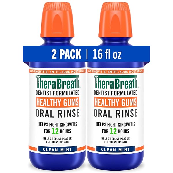 THERABREATH HEALTHY GUMS ORAL RINSE, ANTIGINGIVITIS, CLEAN MINT...