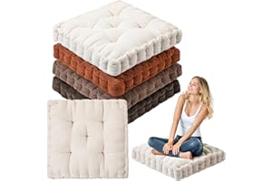 Jerify Floor Pillow Cushions 22 x 22 Inch Round Square Large Meditation Floor Pillow for Classroom Adult Meditation Picnic Party Cushion for Seating Gift Christmas(Mixed Colors)