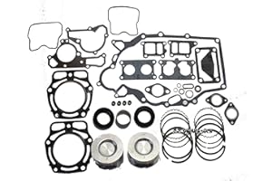 ATVWORKS Compatible with John Deere FD620 & FD661 Engine/Kawasaki Mule 2500, 2510, 2520, 3000, 3010, 3020, 4000, 4010 (KAF620 Engine) Rebuild Kit with 2 Standard Pistons and Rings