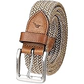 Tommy Bahama Men's Fully Adjustable Stretch Woven Fabric Web Belt - Casual Comfort for Work, Weekend & Vacations