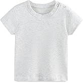 FITFIFTH POD Baby Multicolor Short Sleeve T-Shirt Tee Summer Solid 100% Cotton Basic Clothes