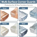 Lake Storm Corner Protectors 12 Pack Baby Proofing Table Edges Clear view 6