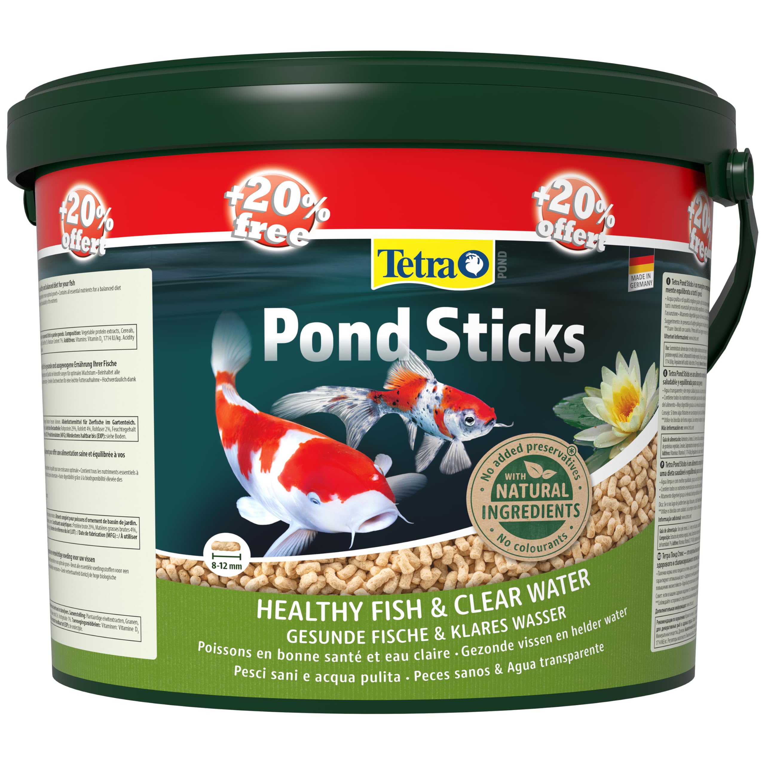 TETRAPOND FOODSTICKS 10L + 2L FREE