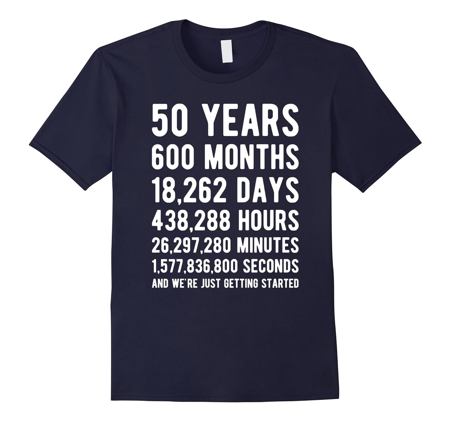 50th Anniversary Gift T Shirt Fifty Year Marriage Tee-ANZ