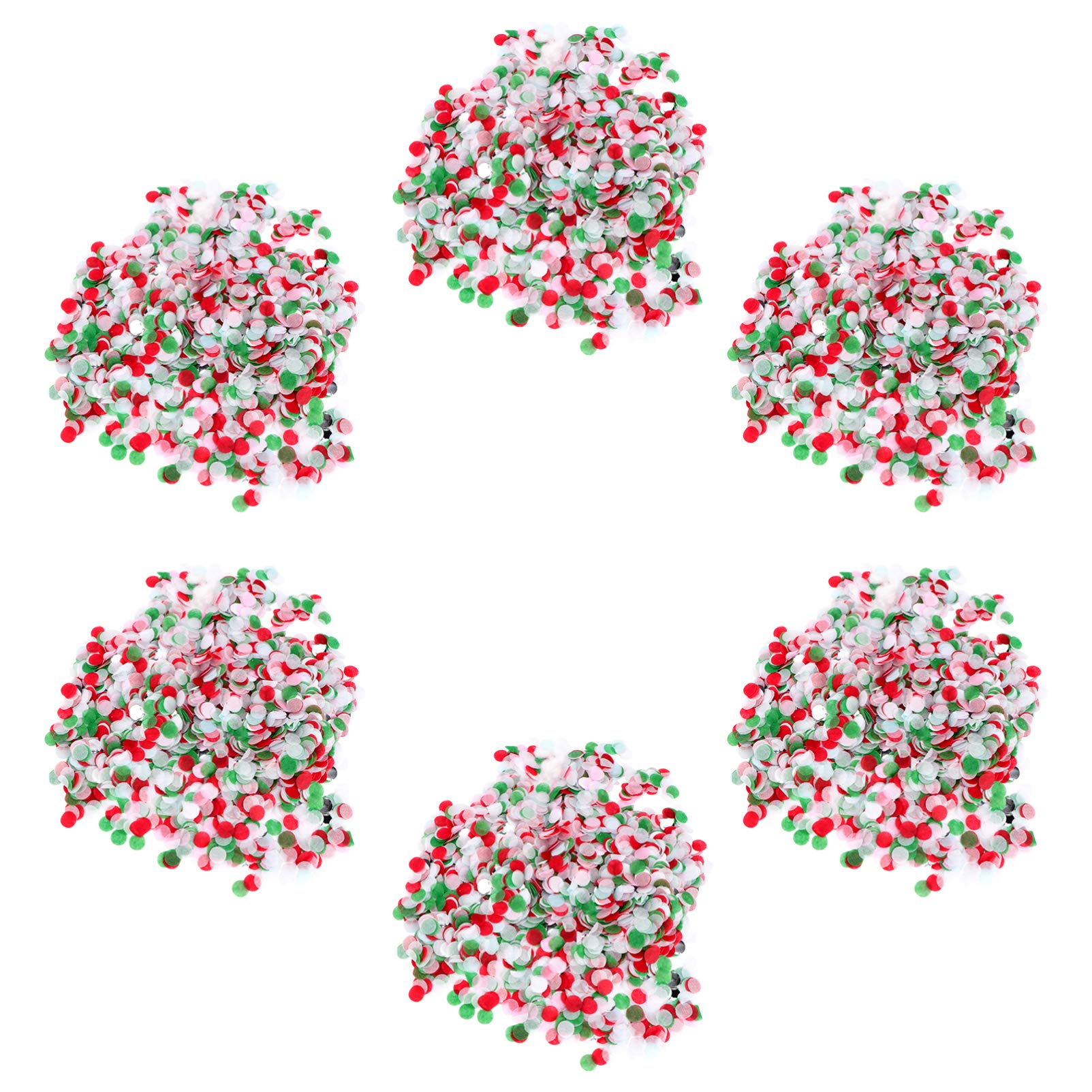 Amosfun 60g Christmas Confetti Round Tissue Paper Table Confetti Dots Scatter Circle for Xmas Wedding DIY Balloons Party Table Decorations