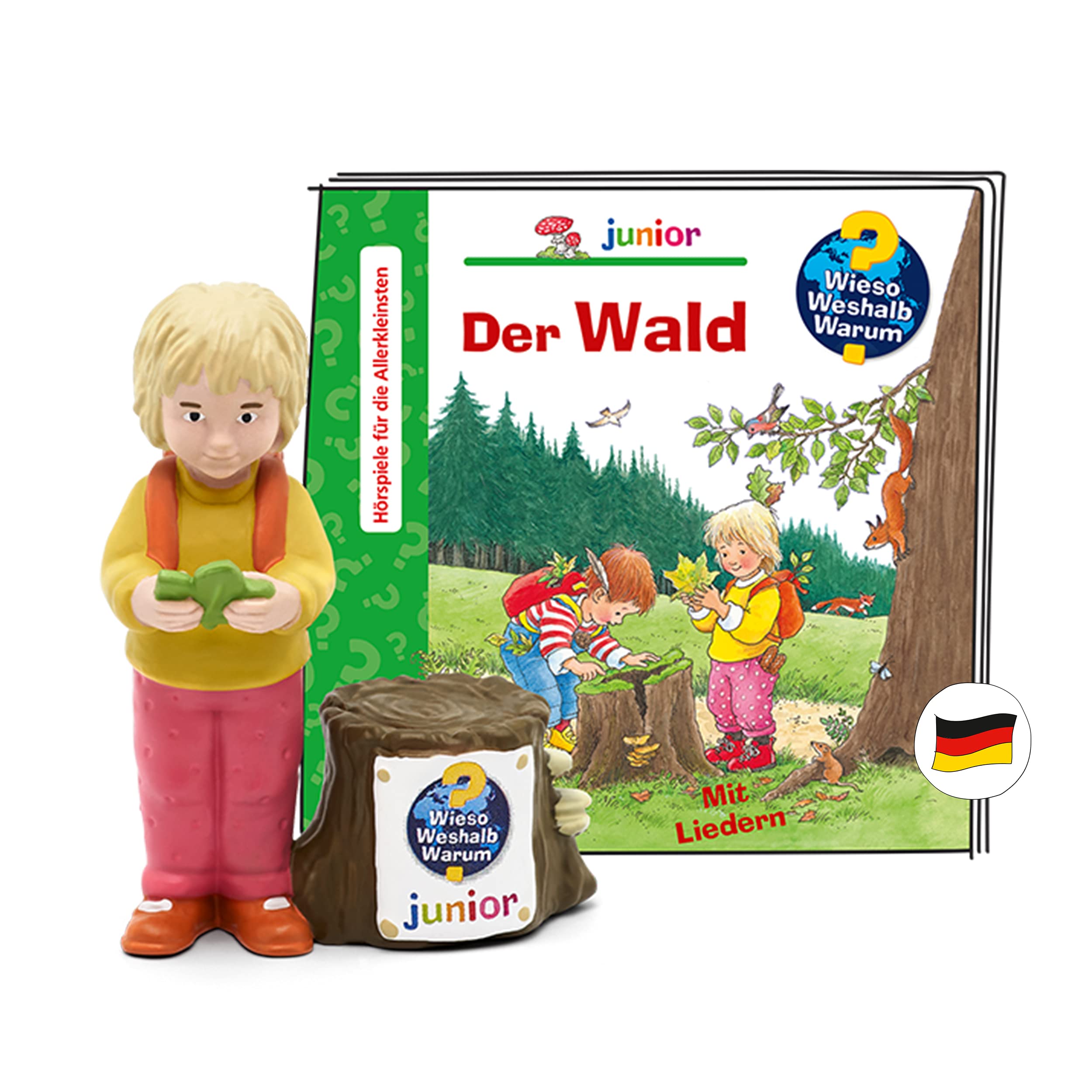 tonies Audio Figure for Toniebox, Wieso Weshalb Warum Junior - Forest, Audio Play for Children from 3 Years, Playing Time Approx. 30 Minutes