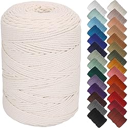 NOANTA Natural Macrame Cord 3mm x 328Yards, Beige
