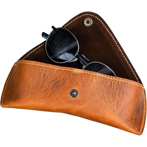 Amazon.com: PU Leather Sunglass Case, Soft Premium Sunglasses Case