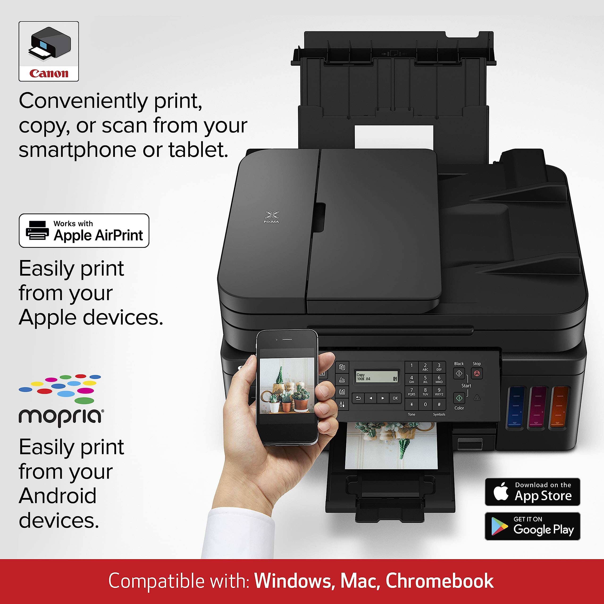 Canon G7020 AllinOne Printer Home Office Wireless Supertank