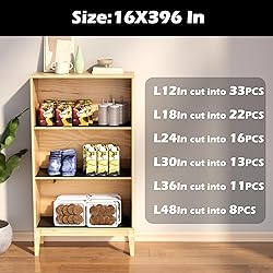Janeart Thick Pantry Shelf Liner, 16in Wide Easy