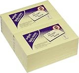 Snopake Sticky Notes 127 x 76 mm Yellow Pack of 12 100 Sheets
