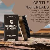 Striking Viking Boar Bristle Beard Brush 4.3 in Brown Anti-Static view 2