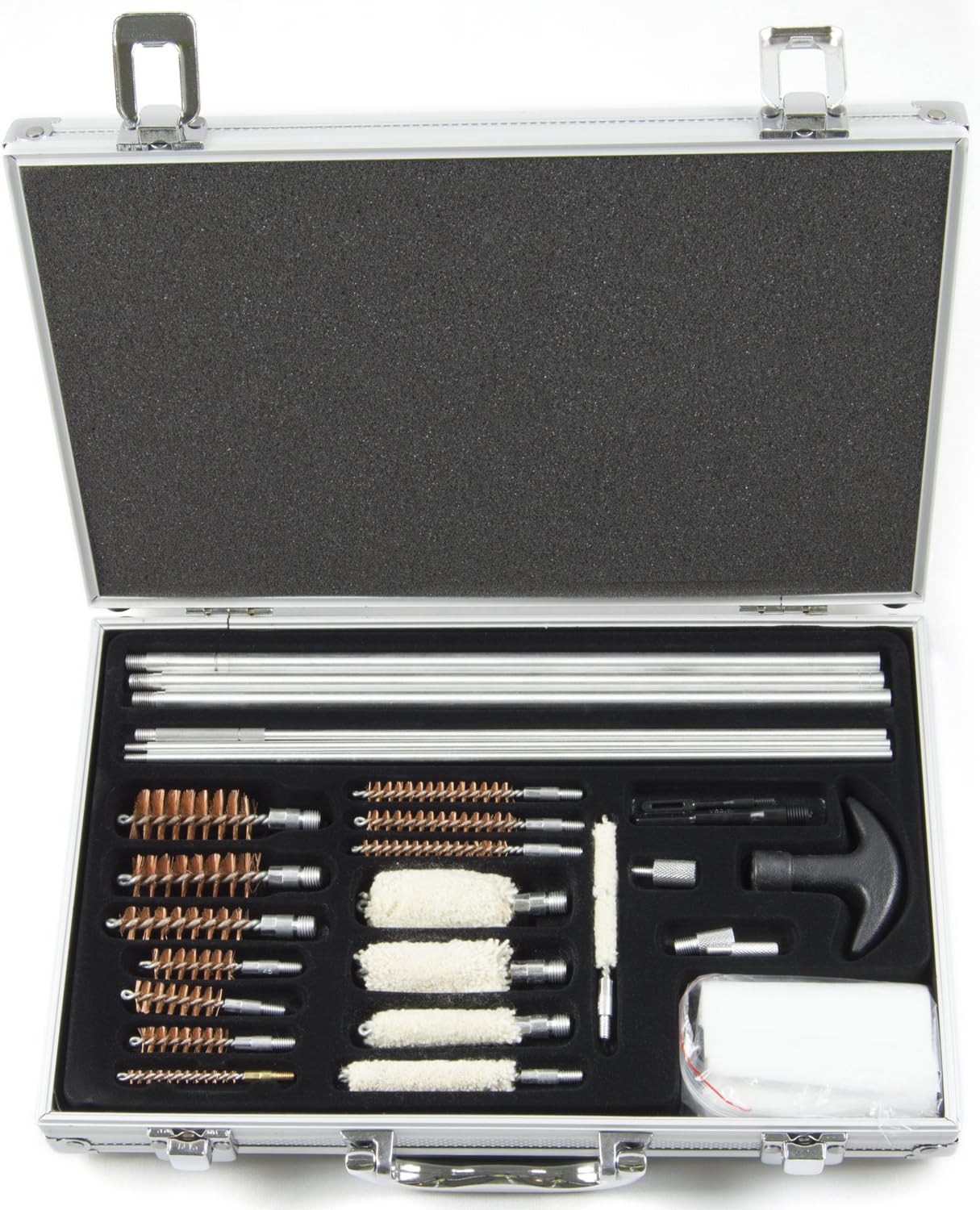 Nitehawk Deluxe Multi Gun Cleaning Set Kit Shotgun Air Rifle Pistol, Brass Brushes, Cleaning