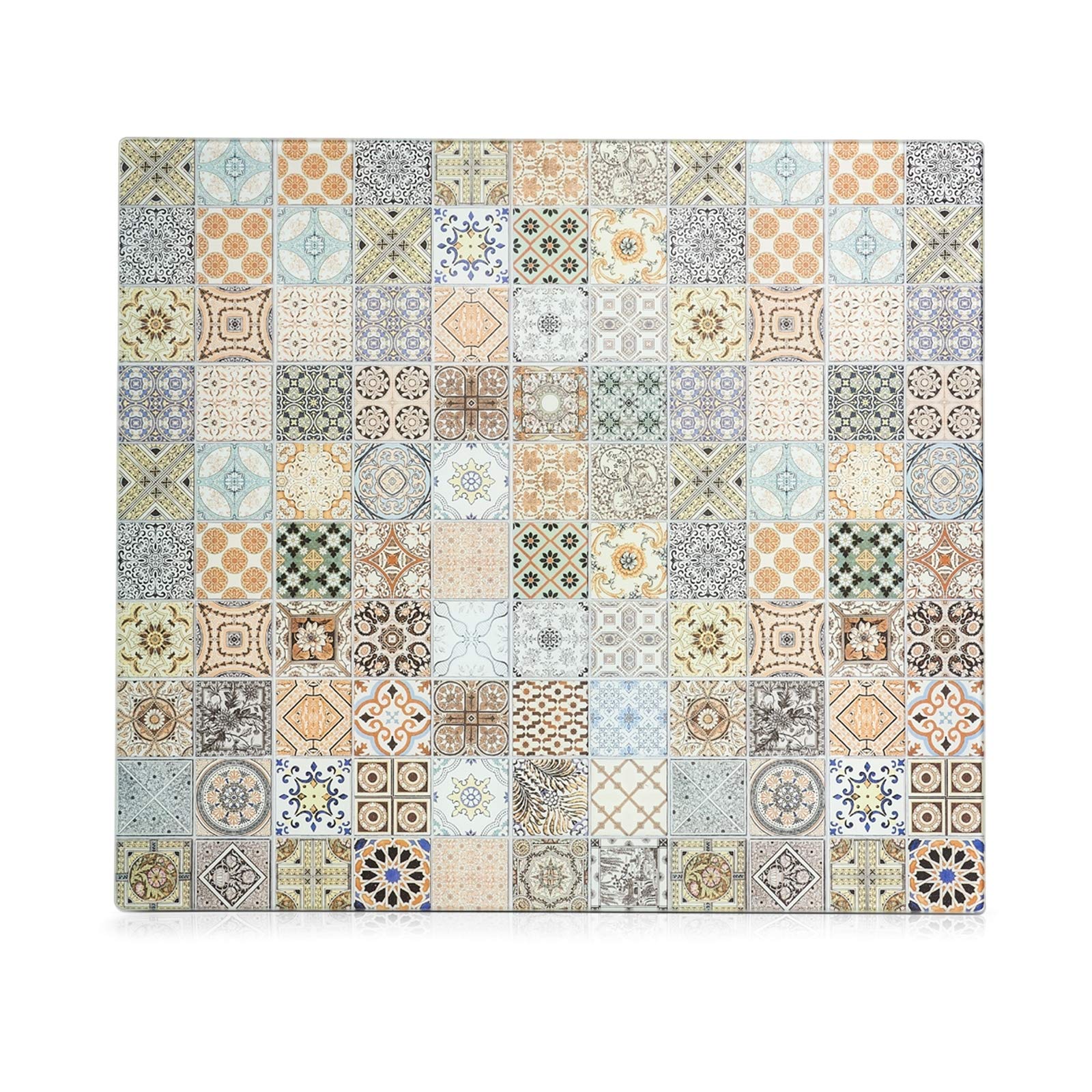 Zeller Mosaic 26326 Hob Cover Plate 56 x 50 cm Glass